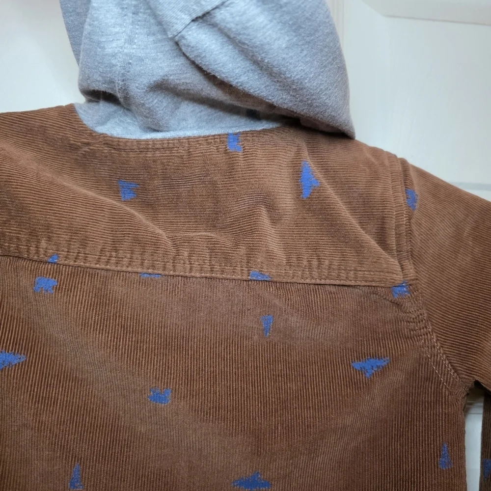 Carter's Toddler Mountain Print Corduroy Button-Front Shacket Sz 5T